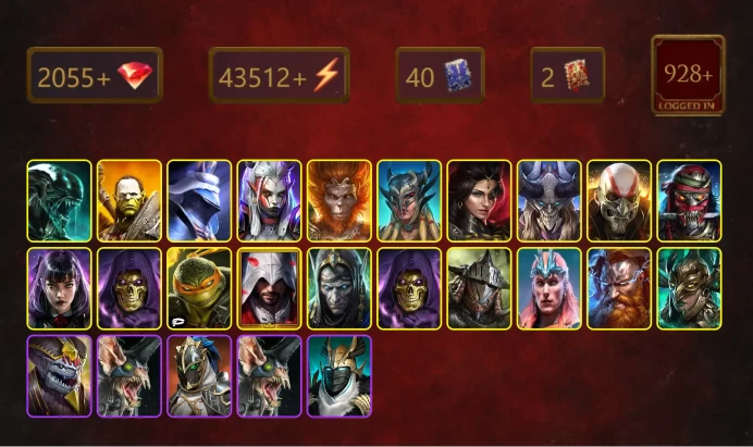 [STARTER]Onryo+Prince Kymar+Xenomorph+Jagg Bonesaw+Artak+Black Knight+Visix+Wukong+Scyl+Adelyn+Genzin+Alice+Skeletor+42Epics