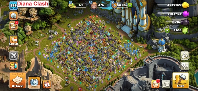TH18-XP255-6 Max Hero- Max Wall- 1299 League Medals- 3 Skinmaps+1 Legendary Skinmap $33- Location Romania- 4227 Varastar- Lifetime Warranty