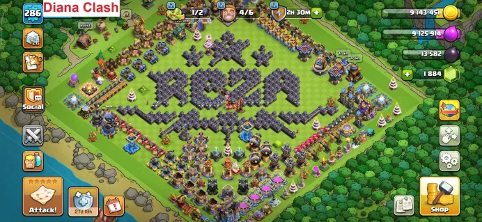 TH18-XP286-6 Max Hero- Max Wall-6 Max Equipment-13 Hero Skins-878 League Medals-3865 Varastar-Free Name Change-Lifetime Warranty-Immediate Deliv