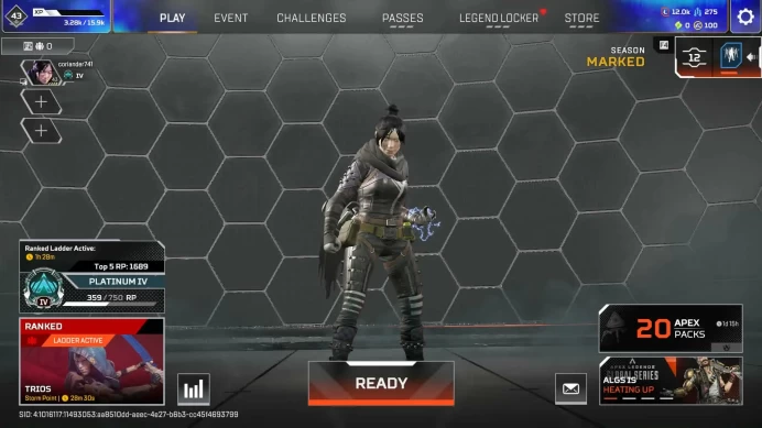 [ EA ] New Season 30 | Platinum Rank | Ranked Ready Smurf | Level 20+ | 20+ Apex Packs | Full Access | Instant Delivery | XBOX / PC / PSN