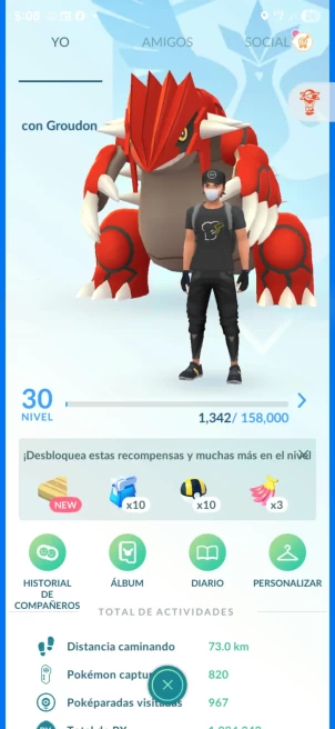Cuenta nivel 30 con 39 legendarios, 1 shiny y 2 100%iv