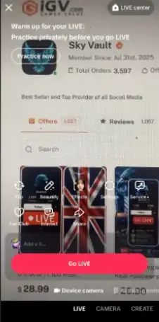 Germay | 1.500+Real followers+ Real engagement( Likes+views) Creator rewards program | Live Ready +Gaming+Live Rewards |Beta Monetized Country |