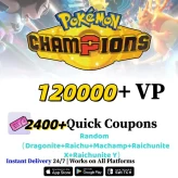 [Global] Starter | | 120000+ VP | 2400+ Quick Coupons | Random (Dragonite+Raichu+Machamp+Raichunite X+Raichunite Y)