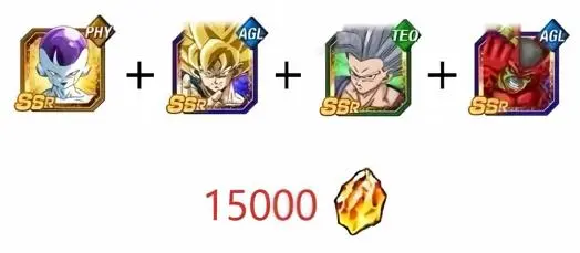 [Android]DBZ Dokkan Battle GLOBAL -The character in picture + 15000 Dragon Stones