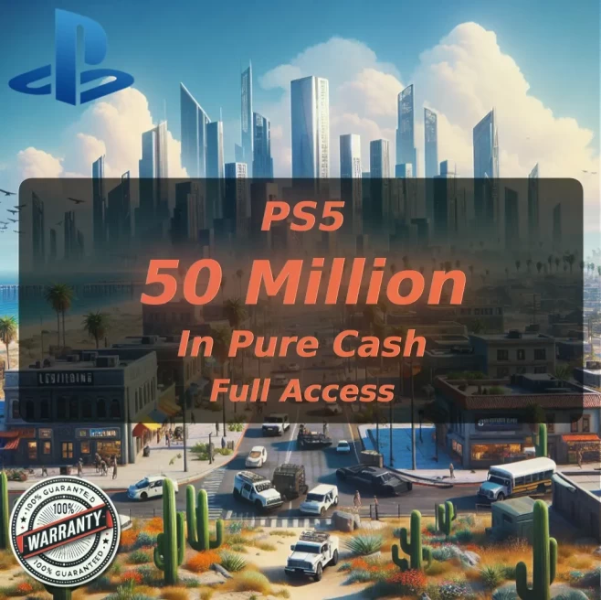 PS5 50 Million in Pure Cash | RP Level 30+ #LOT-143241