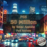 PS5 Level 30 + 50 Million in Total Assets ( 30 Million Pure Cash + 20 Million in Cars ) #LOT-143245
