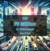 PS5 Level 30 + 70 Million in Total Assets ( 30 Million Pure Cash + 40 Million in Cars ) #LOT-143247