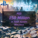 PS5 Level 30 + 150 Million in Total Assets ( 30 Million Pure Cash + 120 Million in Cars ) #LOT-143249