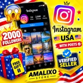 USA I . G ACCOUNT WITH POSTS - 2000+ followers Full access | Can change All Data | Accessible 100% |