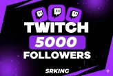 5.000 Twitch Followers Account / USA / High-Quality