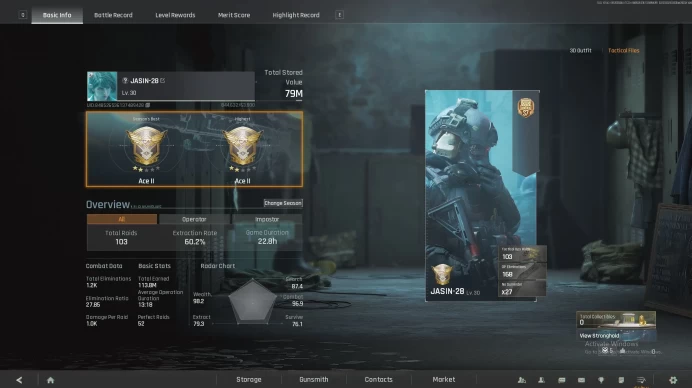 "3x3 Titanium Safe Case S7" [79M Stored Value] [60% Extraction Rate]  [Ace Rank] 100% Secure Full Access, Arena Breakout Infinite.