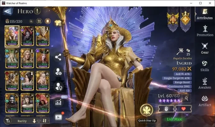 GlobaL 60x|Lv 70|3,1M PWR|7 Lord(Ingrid,Morigan,Laya,)+27 Legend(5 Assasin[Ezio Della],Cainan,Gushi,Valara,Etc)|TakeMail|WOR1364