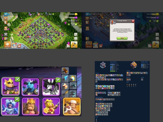 ■TH:15 (72%) (GemValue:$14575) ■Heroes: K63 Q80 W48 C28 P52 D5 ■EE:7 ■Skins:7 ■BH:9 ■Full Access ■Instant Delivery ■A7336