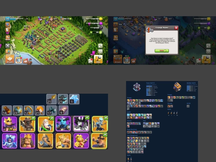 ■TH:15 (68%) (GemValue:$14410) ■Heroes: K76 Q84 W60 C30 P60 D1 ■EE:9 ■Skins:12 ■BH:8 ■Full Access ■Instant Delivery ■A7340