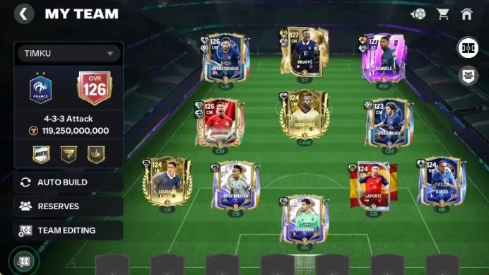 Value 119B/126 OVR with Beast Frontliner|Dembele Numero EVO, Mbappe UTWG EVO,Kvaratskhelia EVO, Courtois EVO, etc|Log EA(FCM903)