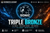 Triple Bronze Predict | bronze Tank 1 - bronze support 5 - bronze damage 2 ( dps ) | Sms Verified | Full Access