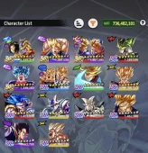 B629-Vip Account-736M Power+10 ULTRA+LR(A17&Frieza+Trunks&Gohan+Kaioken+Super Vegito)+64 Legends+Vip Euquipment+Good Zenkai+Many Good Team