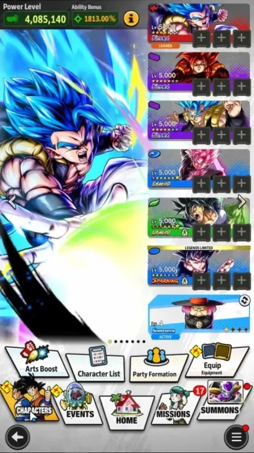 271M Total Power|Lv 168|4UL+3LR+23LL|2 SSGSS Gogeta,SS4 Gogeta,SS Goku|Broly:Fury,SSRUS Goku Black,Super Vegito|Android|DBL1134