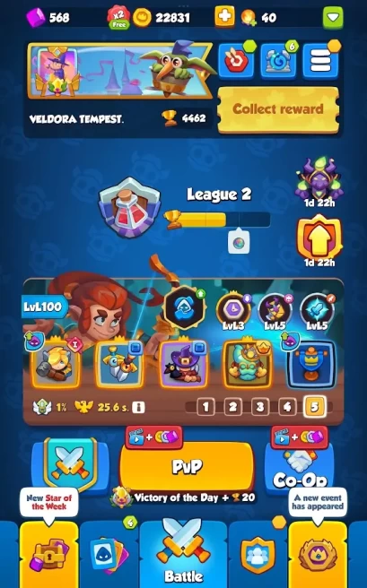 RR1126// 291 CRIT 5k GOLD 445 GEMS 1001 CUPS