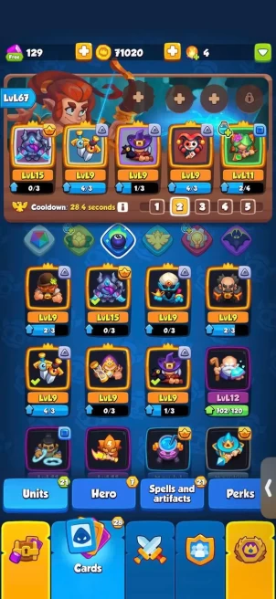 RR1128// 294 CRIT 6k GOLD 430 GEMS 1024 CUPS