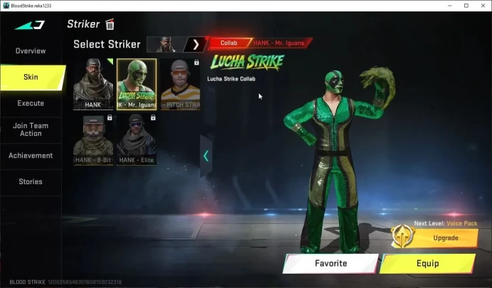 Asia|Collab Lucha Strike Mr Iguana+4 Ultra(Spike-TwiLight Baron,Vector,Fal Luchador,Galil Knight)|LT MCX Ascenda|NetEase|BLS6523
