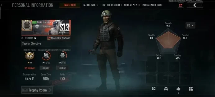 Mobile|Lv 30|SV 57M|CV 27M|MG H416, PR MPX|CBe FAL,RZ AUG,AC LR AR2,Etc|3 Set Outfit|CN ON|Log Infinite|Check SS|AB3906