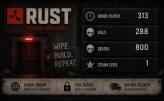 [RUST] | 313 REAL HOURS | 288 KILLS | 800 DEATHS | FULL ACCESS | INSTANT DELIVERY