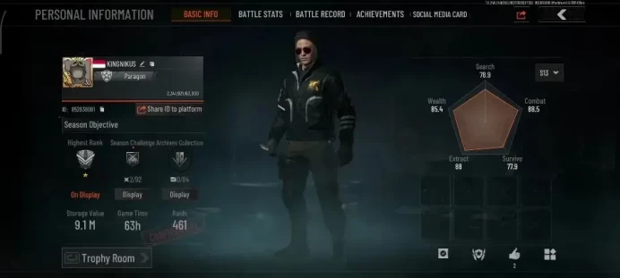 Mobile|Lv 30|SV 9M|CV 7M|OF AKM,Koi MCX,AK 74N,Forest MP5,Edge MPX,Koi LR DMR1,Etc|2x3 KeyChain|CN Off|Infinite|Check SS|AB3904
