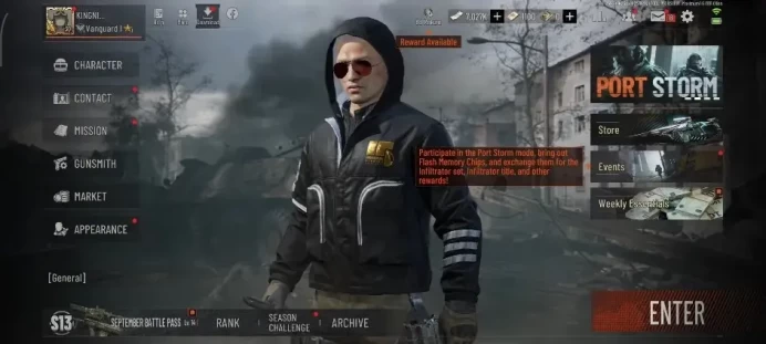 Mobile|Lv 30|SV 9M|CV 7M|OF AKM,Koi MCX,AK 74N,Forest MP5,Edge MPX,Koi LR DMR1,Etc|2x3 KeyChain|CN Off|Infinite|Check SS|AB3904