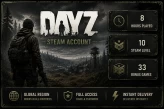 [STEAM] DayZ ACCOUNT | 8 HOURS | 33 BONUS GAMES | STEAM LVL 10 | FULL ACCESS | INSTANT DELIVERY