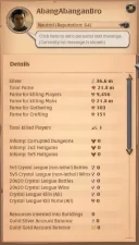 ASIA|21,8M Total Fame - 36M Silver|Ready PVP/PVE With T8 Lv 100 Dagger & T8 Demon Fang|2 Off Hand Lv 100|839 LP|Check SS|AO891