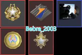 CS2 Prime 587 hours+4Medals(Premier Season One Medal/2023-2026 Service Medal/Global Offensive Badge)