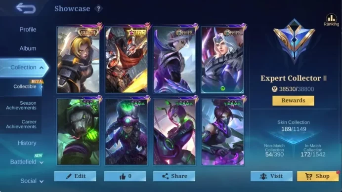 Global|189S|Expert|Annual HayaBusa,Starlight Hilda Roger Hanzo Fredrinn Martis,Epic Roger Freya Kagura,etc|CheckSS ML3089B