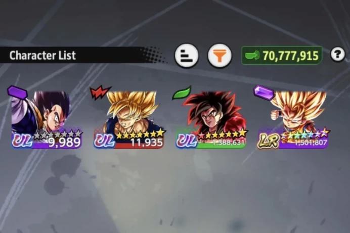 B631-IOS+Android-Team GT+Daima-LR SS3 Goku Full Star+UL SS4 Goku+Good Equipment+SS4 Goku Red Star+SS3 Vegeta 13 Star+SS4 Goku Zenkai+SS4 Gogeta+