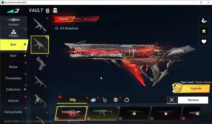 Asia|Eternal MP5-Bloodrift Lv 2|Ultra Galil-Knight|3 Legendary(M4A1-Venom,MP5 Ruins,AR97-Abyys)|Log NetEase|Take Mail|(BLS6527)