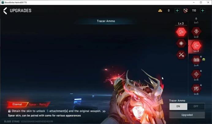 Asia | Eternal Spear-Relic Level 3 | Legendary M4A1-Venom | Log NetEase | Take Mail | Check SS(BLS6526)