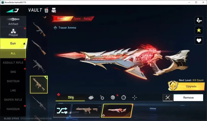 Asia | Eternal Spear-Relic Level 3 | Legendary M4A1-Venom | Log NetEase | Take Mail | Check SS(BLS6526)