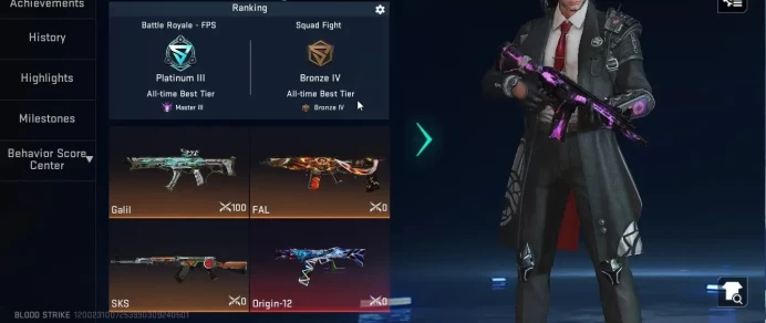 Asia|Collab OPM SKS|5Ultra(FAL-Luchador,Galil Knight,ZERO,JET,SPIKE)|2Limited Origin-12 Playmaker|Log NetEase|Take Mail|BLS6525