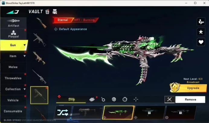 ASIA|Eternal Gun:MP7-Burning|Ultra Gun:P90-Phantomrift|1 Name-Changing Card|Check SS BS3565B