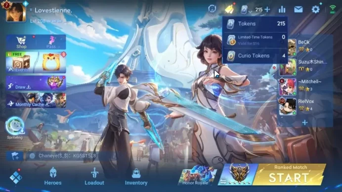 Hero 113 Skin 312|5 Precious(Allain,Jing,Zhang Fei,Etc),2 Mythic(Diaochan,Kongmin),2 Lny24,2 Lny25,1 Lny26,Etc|Infinite|HOK2134