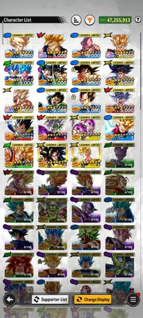 UL Sp Vegito+UL ssj Goku+16 Legends (Gohan yel+Goku namek+ss4 Goku+ss3 Goku+zamasu+Trunk+Buukid+GokuBadock) (D498)