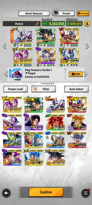 ANDROID+IOS- UL Cooler 10S+LR Broly 8S+Legend ssgss Gogeta+Cooler 8s+android 13+Goku tree+Cell saga+ss4 gogeta+Frieza (D501)