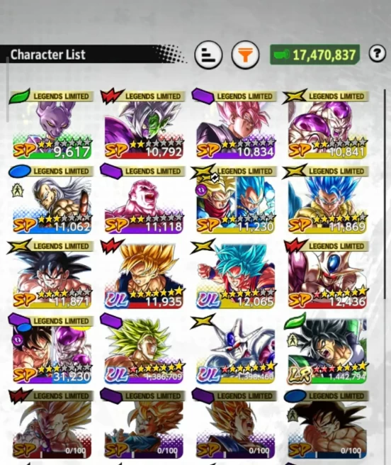 ANDROID+IOS- UL Cooler 8S+UL Broly 8S+UL Goku Kaioken+LR Broly 10S+ Legends Cooler 8s+ssgss Gogeta+Jiren+Android 13+ Good Equipment (D507)