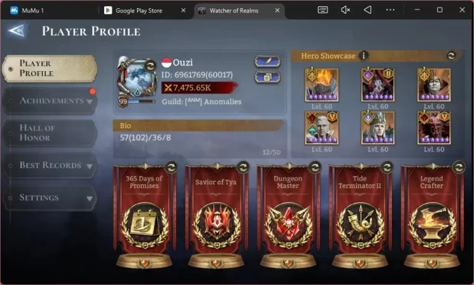 Global 60xx|Power 7,4M|Unnamable:Ymiret|15 Lord:Oren,Valderon,Etc|102 Legend:SunWukong,Etc|5 Assassin's Creed|2 Dracula| WOR092B
