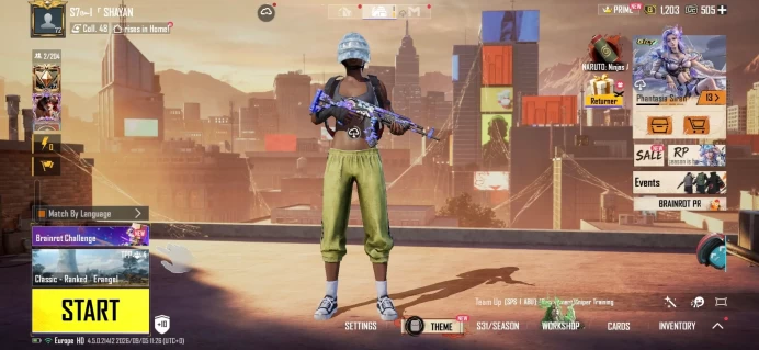 PUBG Mobile Account | Level 72 | 149 Outfits | 97 Headgears | 48 Collectors | 11 Upgraded Weapons | Code 5128