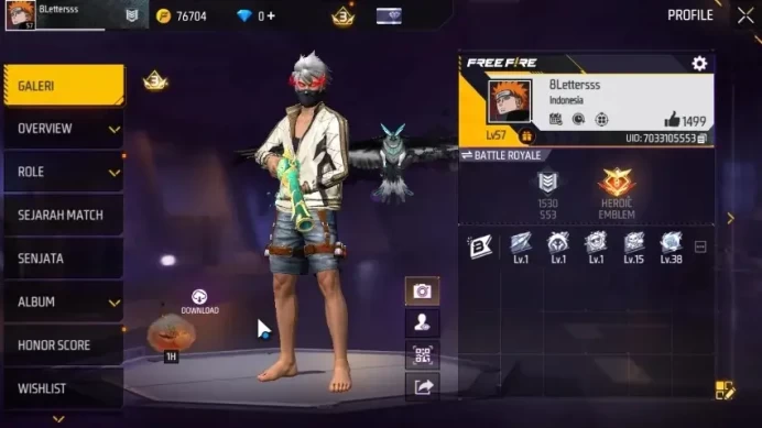 Indo|2 EVO FAMAS Demonic & Groza Popblaster|M1887 Emerald,Frostfire Fist Etc|Pain Bundle|204 Vault 67 Bundle|Log Google(FF1565)