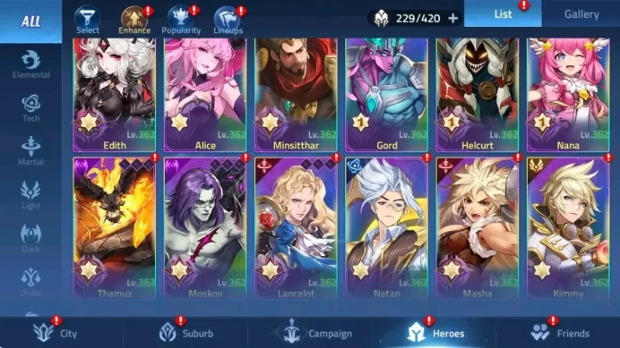 Global 706xx|Lv.155|122M Power|Camp 63-4|Vip 9|229 Hero|24 Awaken|8 UR|4 Epic|11 Elite|51,580 Diamond|Check SS MLA162B