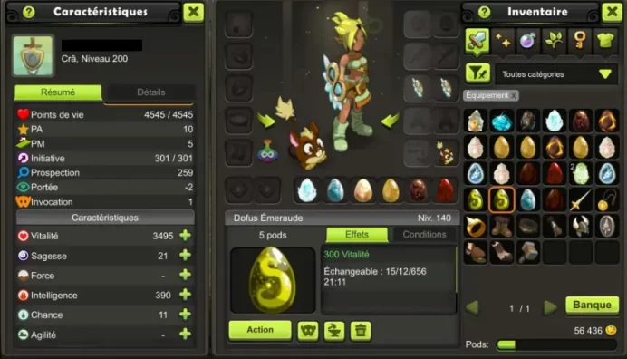 [TEMPORIX-1] CRA 200 FULL DOFUS//SKINS !! Jamais Certifie, 100% Safe.