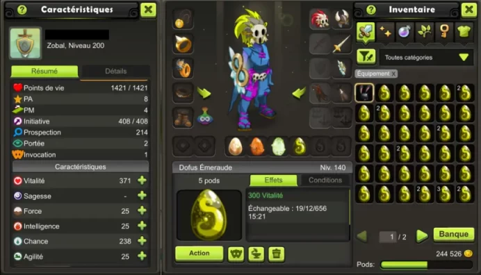 [TEMPORIX-3] ROUBLARD 200 FULL DOFUS/SKINS !! Jamais Certifie, 100% Safe.