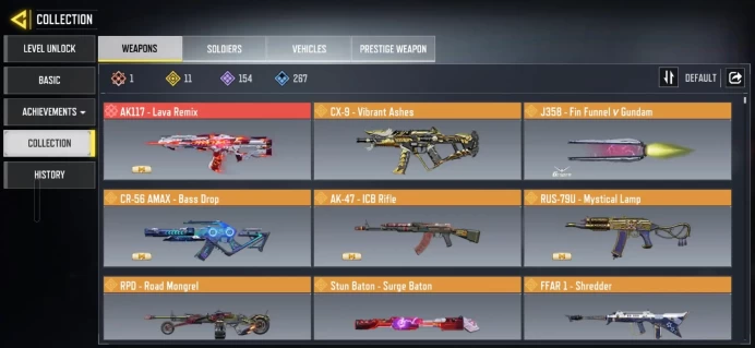 COD Mobile Account | 1 Mythic + 11 Legendary + 154 Epic Guns | 56 Epic Characters | Level 370 | 8K C | Activision - code 5047